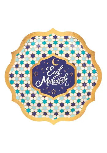 Bordjes Eid Mubarak - 23cm - 8 st 