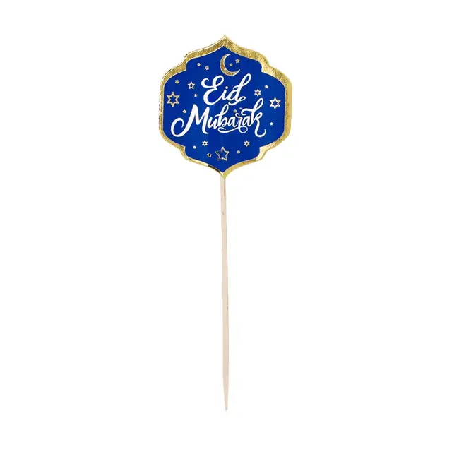 Cocktail Prikkers Eid Mubarak - 12cm - 12st