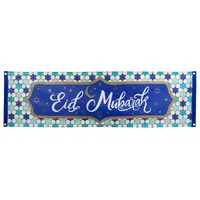 thumb-Polyester Banner 'Eid Mubarak' - 50 x 180 cm-1