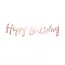 PartyPal LetterBanner Happy Birthday - Rosé Goud