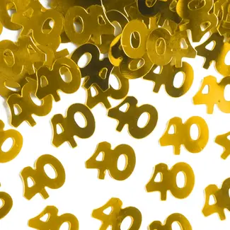 PartyPal Tafel Confetti 40 Goud - 15 gram