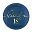 Bordjes Kings Blue 18 Birthday - 18cm - 6st