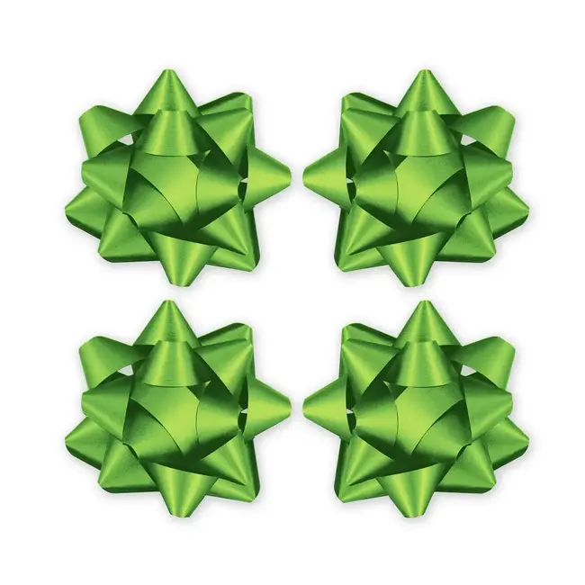 Cadeau Strik - Mat Groen - 5cm - 4 st.