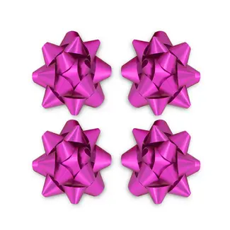 PartyPal Cadeau Strik - Mat Fuchsia - 5cm - 4 st.