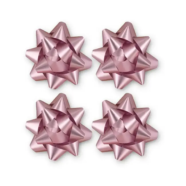 Cadeau Strik - Mat Licht Roze - 5cm - 4 st.