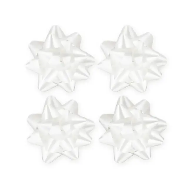 Cadeau Strik - Mat Wit - 5cm - 4 st.