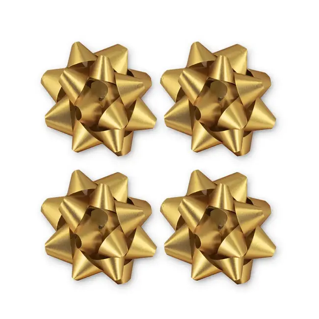 Cadeau Strik - Mat Goud - 5cm - 4 st.