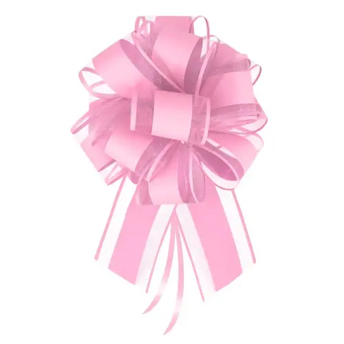 Cadeau Strik Trekkoord - Pastel Roze - 1st - 20x15,5cm 