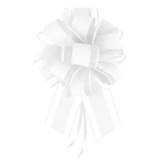 PartyPal Cadeau Strik Trekkoord - Wit - 1st - 20x15,5cm