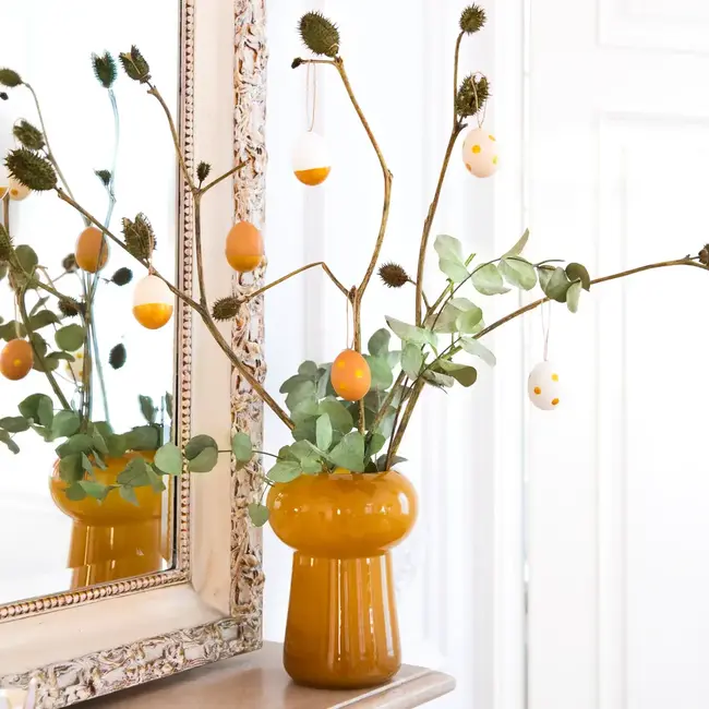 Paas Decoraties Naturel & Gold Eitjes - mix - 6 st.