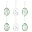 Paas Decoraties Naturel & Olijf Eitjes - mix - 6 st.