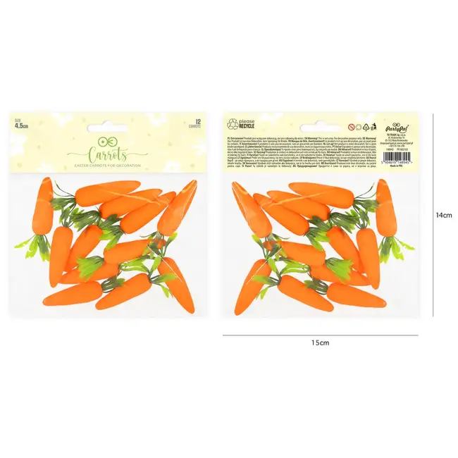 Paas Decoratie Worteltjes - 12 st