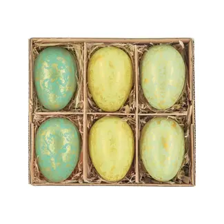 PartyPal Paas Decoraties Green & Gold Eitjes