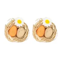 thumb-Paas Decoratie Vogelnestjes met Eitjes - 2 st-2