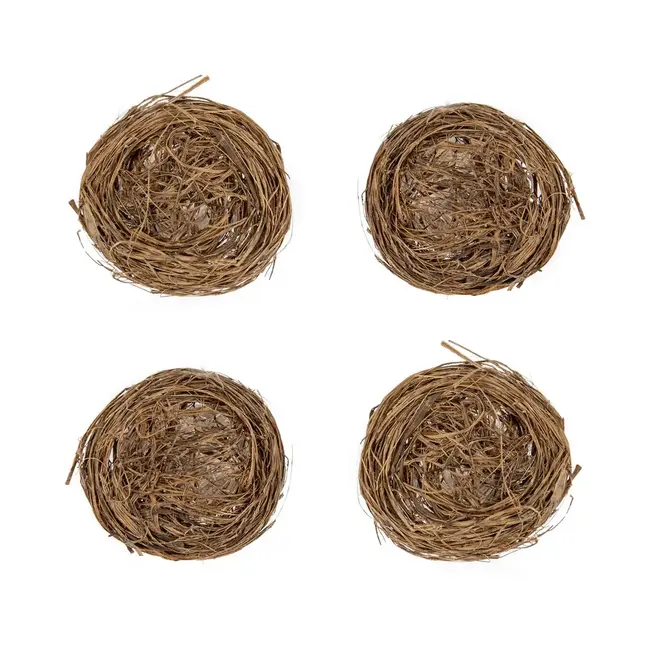 Paas Decoratie Vogelnestjes - 4 st - 7,5cm