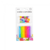 Globos Kaarsjes gekleurd - 24 stuks - met 12 houders