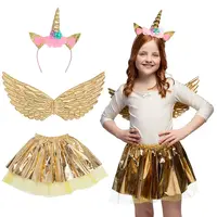 thumb-Set Eenhoorn Engel - Diadeem, Vleugels en Tutu-1