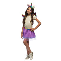 thumb-Set Eenhoorn Regenboog - Diadeem, Vleugels en Tutu-2