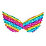 Set Eenhoorn Regenboog - Diadeem, Vleugels en Tutu