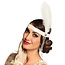Hoofdband Charleston met Veer - 4 Kleuren
