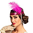Hoofdband Charleston met Veer - 4 Kleuren