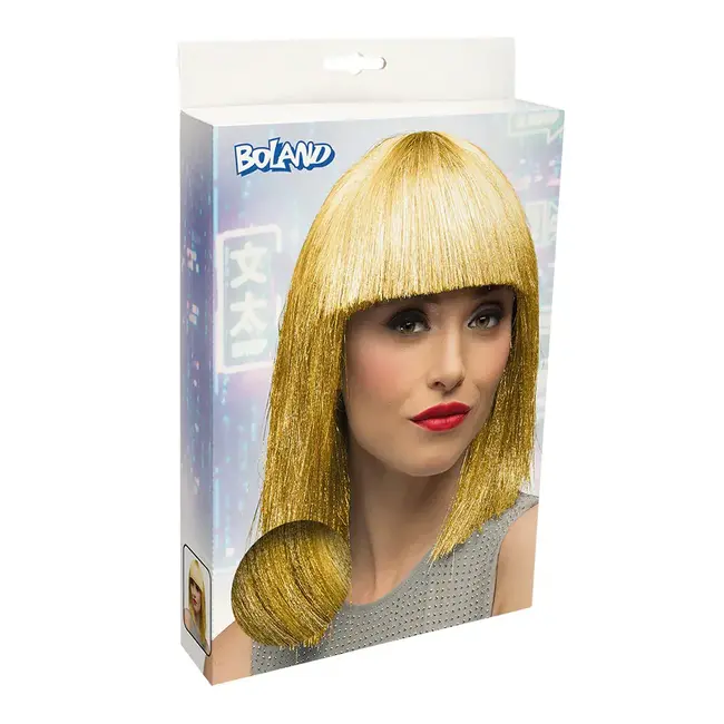 Pruik Crazy - Goud