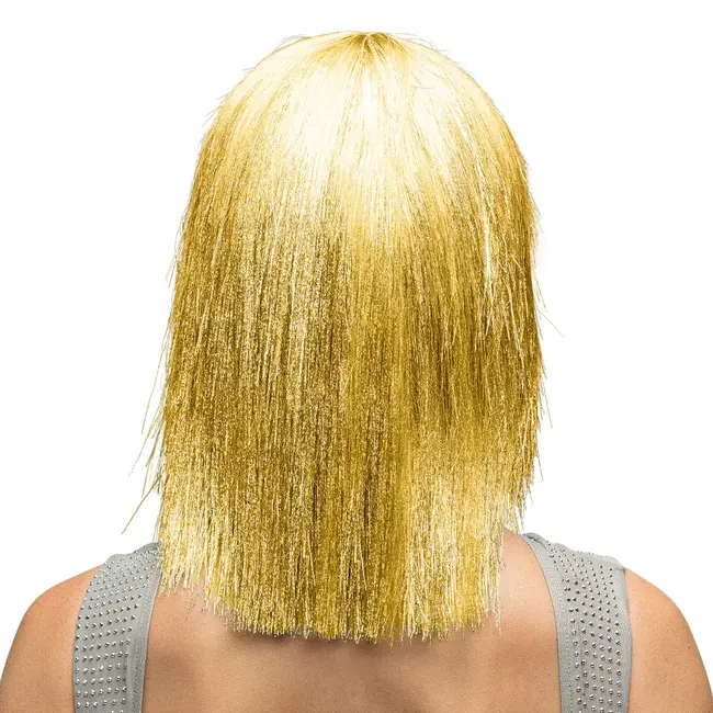 Pruik Crazy - Goud