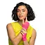 Handschoenen pols New York - Neon Roze