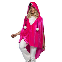 thumb-Poncho Flamingo Deluxe - One Size-2