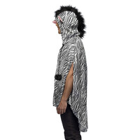 thumb-Poncho Zebra Deluxe - One Size-2