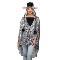 thumb-Poncho Zebra Deluxe - One Size-3
