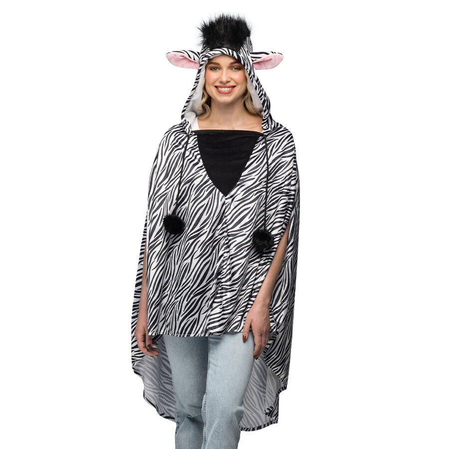 Poncho Zebra Deluxe - One Size-3