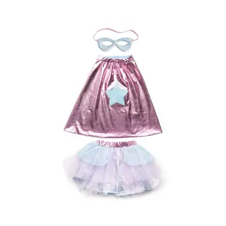 Great Pretenders Super-duper tutu/cape/masker, Pink & Ligth Blue