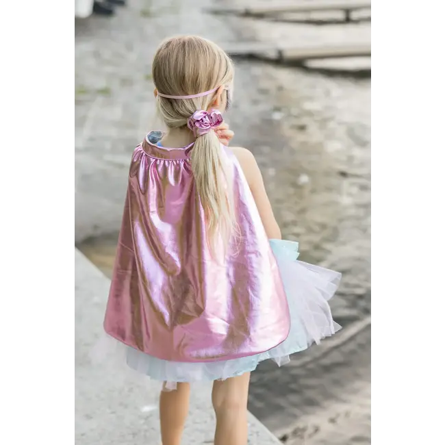 Super-duper tutu/cape/masker, Pink & Ligth Blue