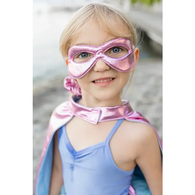 Super-duper tutu/cape/masker, Pink & Ligth Blue