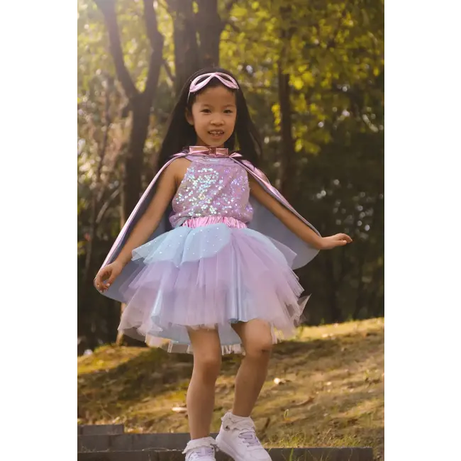 Super-duper tutu/cape/masker, Pink & Ligth Blue