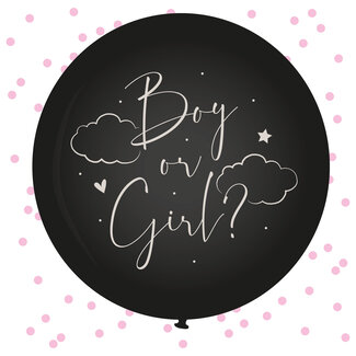 Haza-Witbaard Gender Reveal - Ballon Roze - Baby balloons- Ø61cm