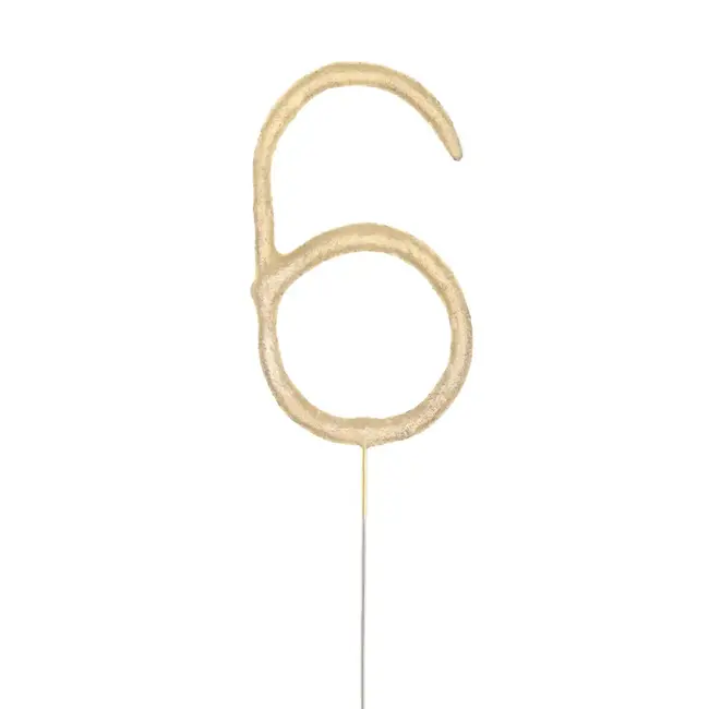 Sterretje Cijfer 6 - Goud