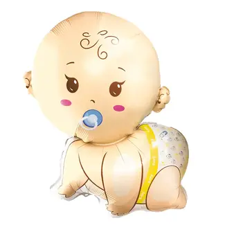 PartyPal Folieballon Baby Boy - 65x77cm