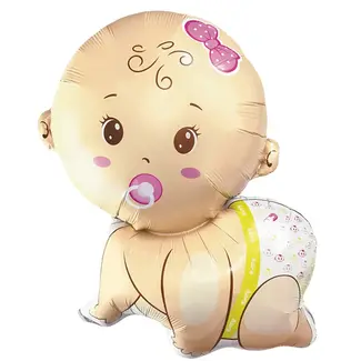 PartyPal Folieballon Baby Girl