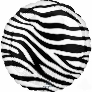 Anagram Folieballon Zebra Print - 45 cm