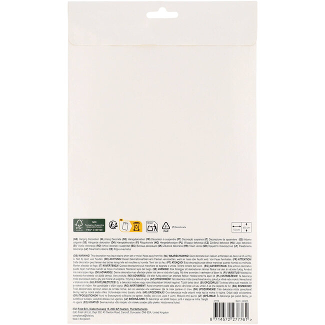 Hangdecoratie - Stripetastic - 6 stuks