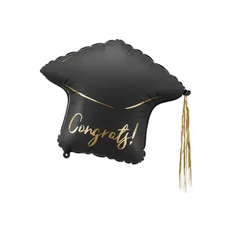 PartyDeco Folieballon - Congrats Had