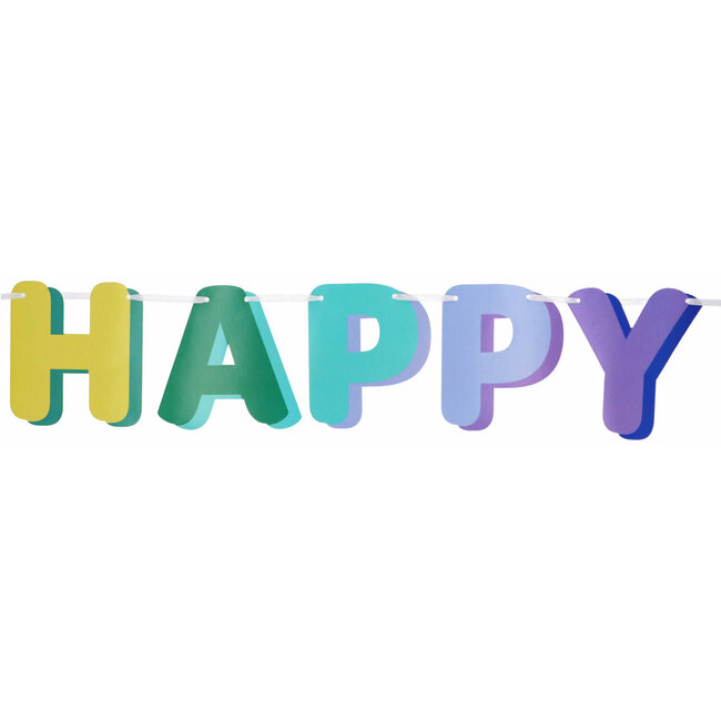 Letterslinger - "HAPPY BIRTHDAY" - Stripetastic - 1,7 m