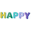Letterslinger - "HAPPY BIRTHDAY" - Stripetastic - 1,7 m