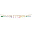 Folat Vlaggenlijn - Hout - "HAPPY BIRTHDAY" - Stripetastic