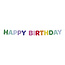 Letterslinger - Vilt - "HAPPY BIRTHDAY" - Stripetastic - 4 mtr