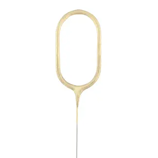 PartyPal Sterretje Cijfer 0 - Goud