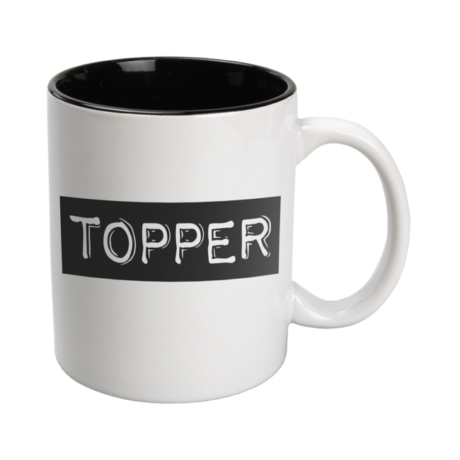 Black & White mok - Topper