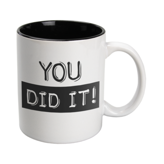 Paperdreams Black & White mok - You did it